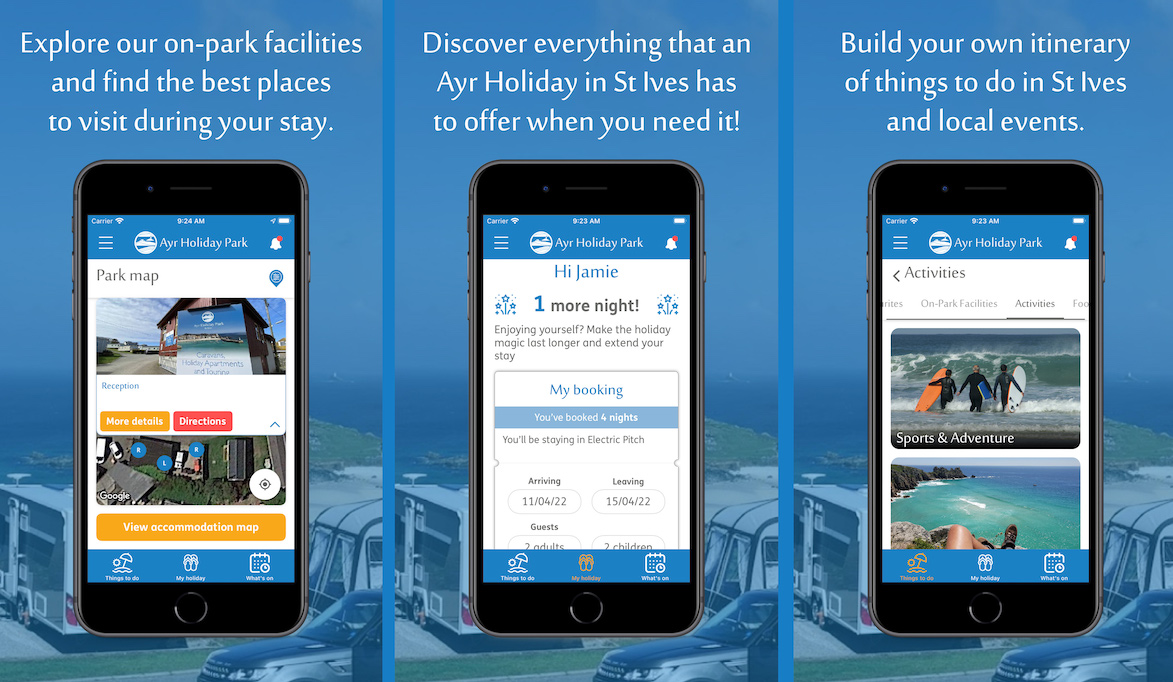 Ayr Holiday Park App Screenshots